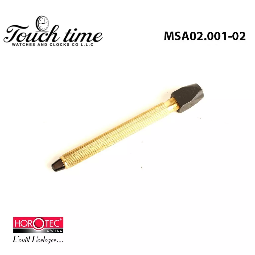 HOROTEC MSA02.001-02 BRASS PIN VICE WITH ROUND HEAD, TIGHTENING .