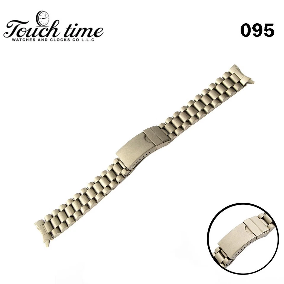 Stainless Steel Swiss Metal Band -Silver-18mm-High Quality with 2 link #095