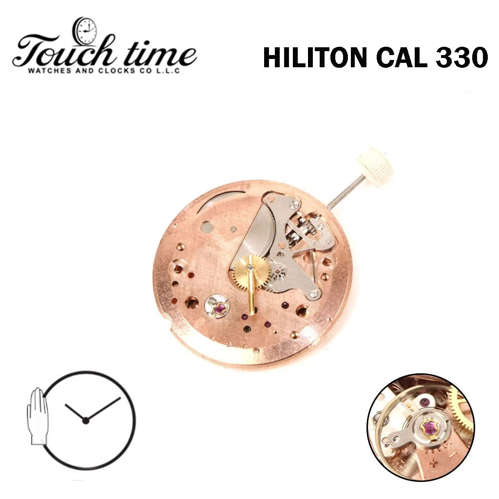 Hilton Cal 330 Swiss Made Watch Movement -Manual -watchmakers -2 Hands-NOS. thumbnail 2