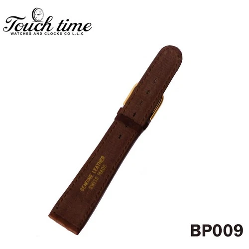 Pierre Cardin Brown Leather Band strap 18mm-Gold plated Pierre Cardin buckle14mm thumbnail 3