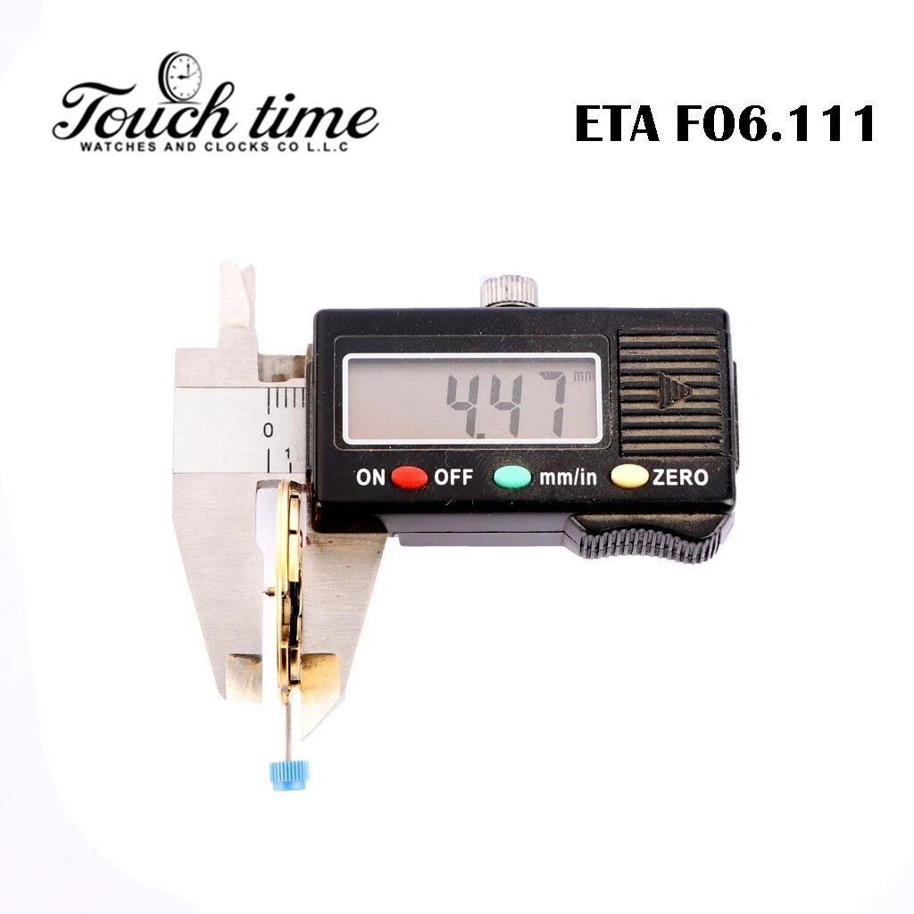ETA F06.111 Swiss Quartz Movement, White Date Disk at 4, 3 Hands, Height 3(4.48) thumbnail 2