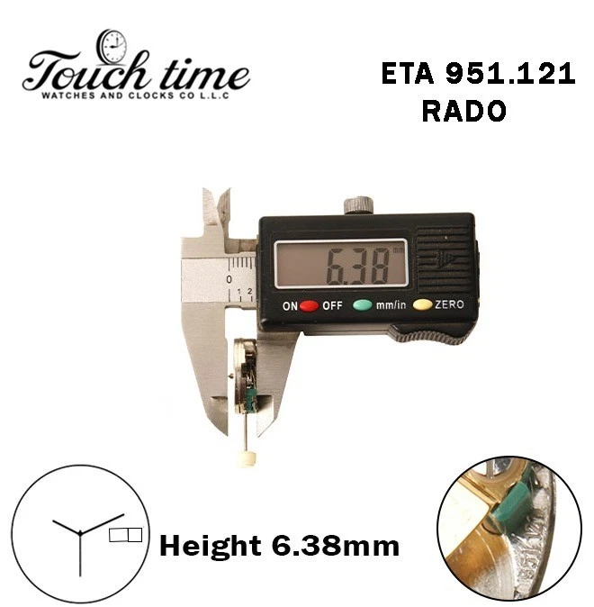 ETA 951.121-RADO-Swiss Movement-White Date& French Day Disk At 3-H:6.38mm-3 Hands. thumbnail 3