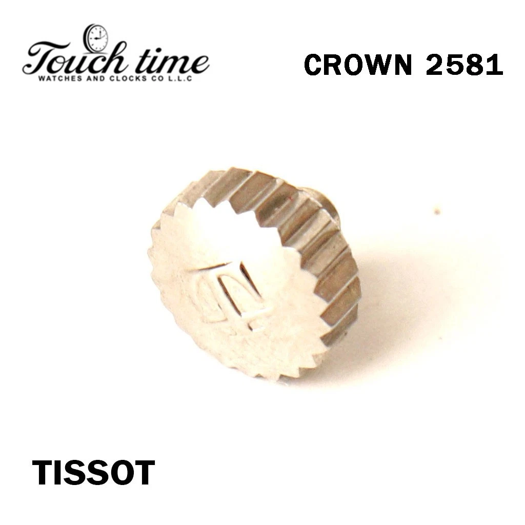 TISSOT Crown 2581 - سويسري صناعة - فضي - حركة أوتوماتيك. thumbnail 2