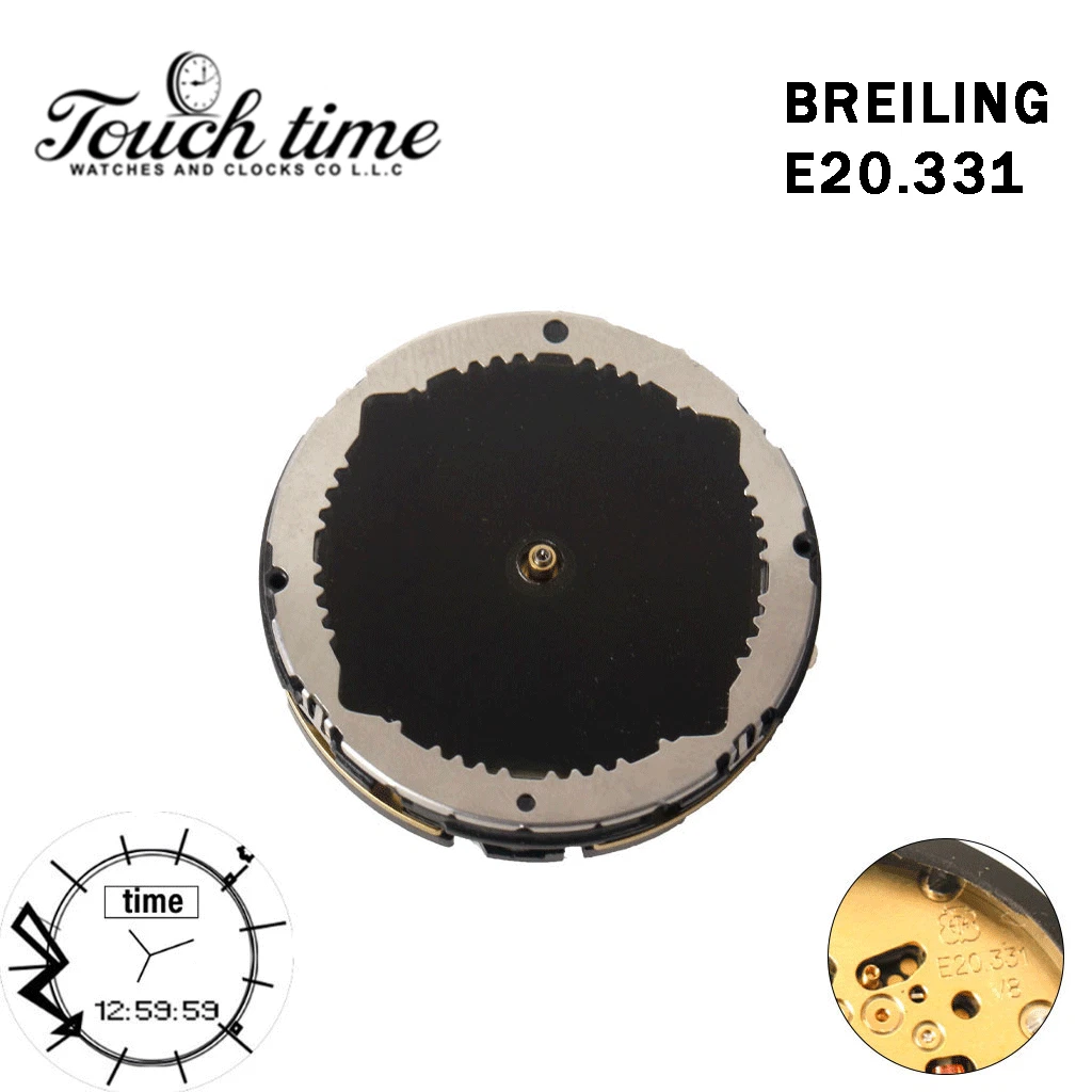 ETA E10.331 Swiss Made - For BREITLING Analog/Digital Movement-Without Backlight Function, Alarm Altitude Indicator-Without Stem. thumbnail 2