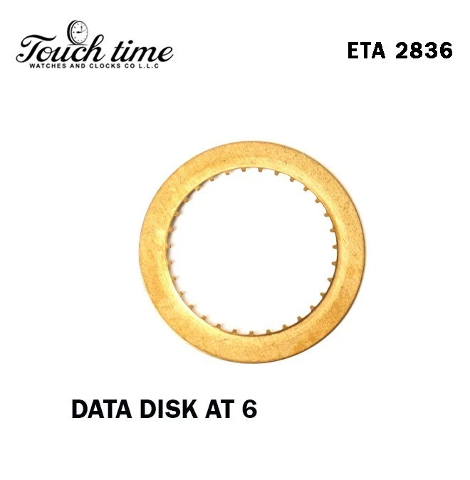 ETA 2834 -2836- 2846- Black Disk At 6-White Numbers. thumbnail 2