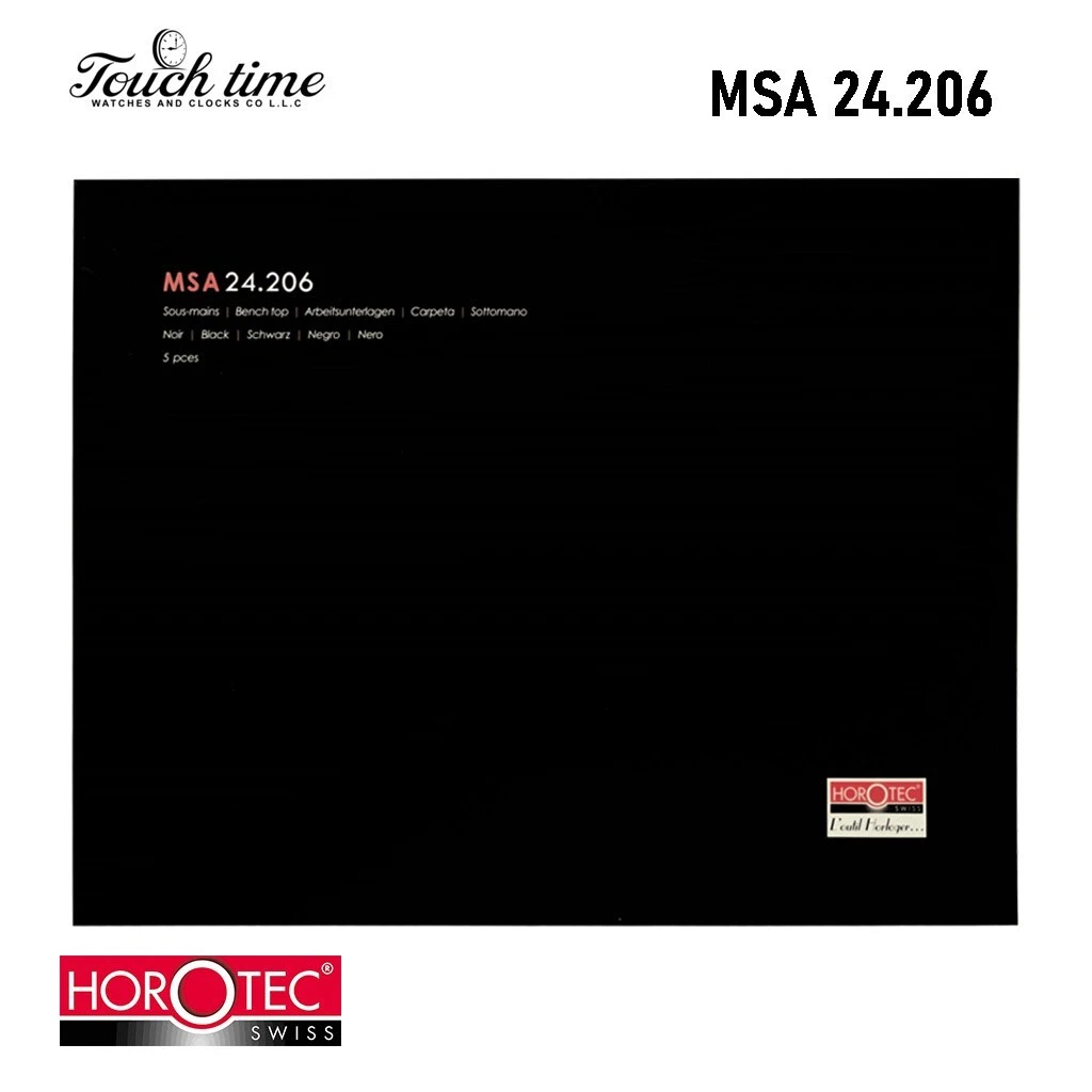 HOROTEC msa24.206, of Black Bench Mat 35*24 CM, Thickness 0.5MM,One Piece