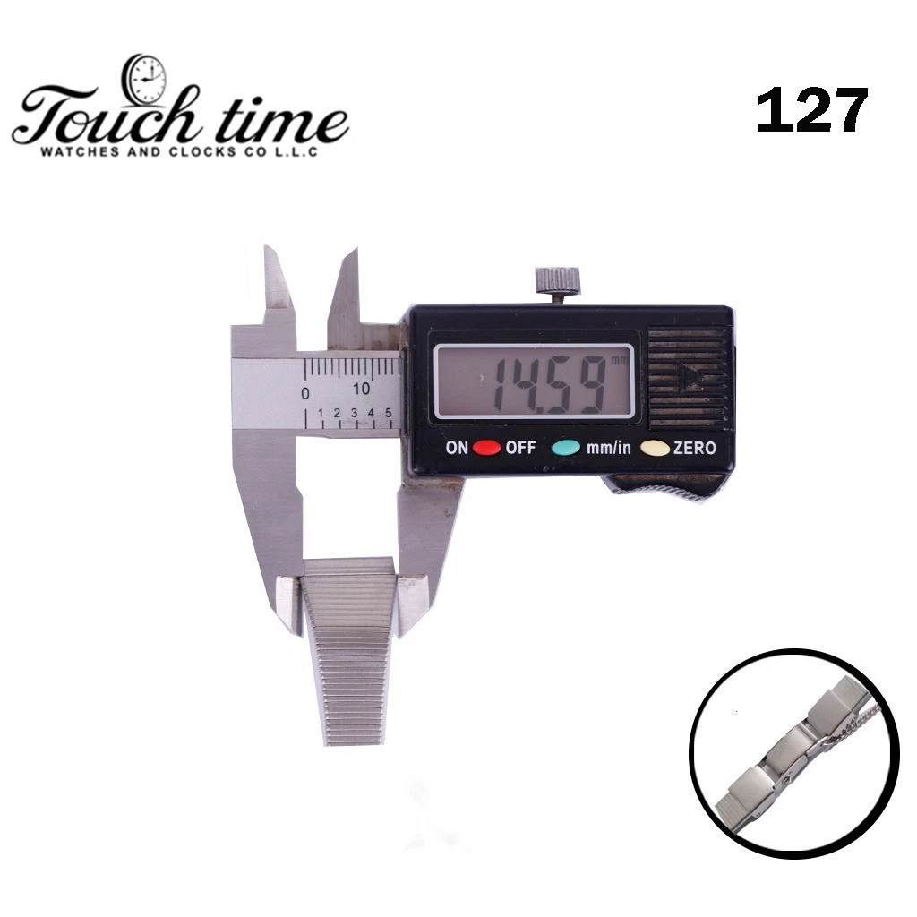 Original MOLBOT Metal Swiss band Bracelet -Size: 15mm-Silver Color #127 thumbnail 4