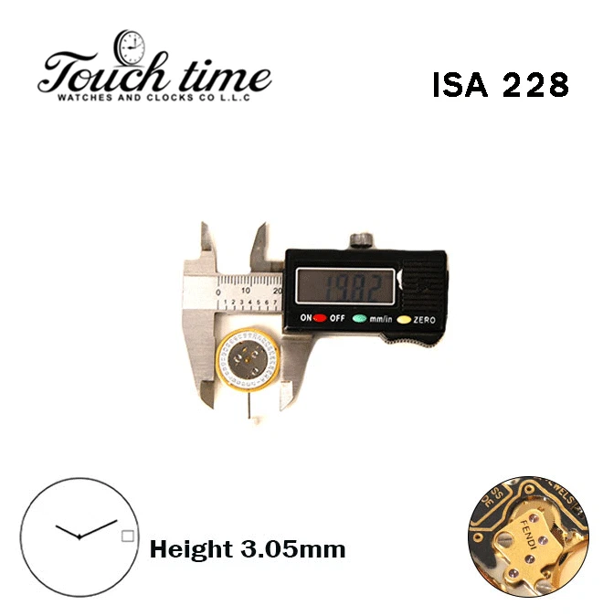 ISA 228 FENDI Swiss Quartz Movement-Height:3.05mm-2 Hands-White Disk At:3. thumbnail 4