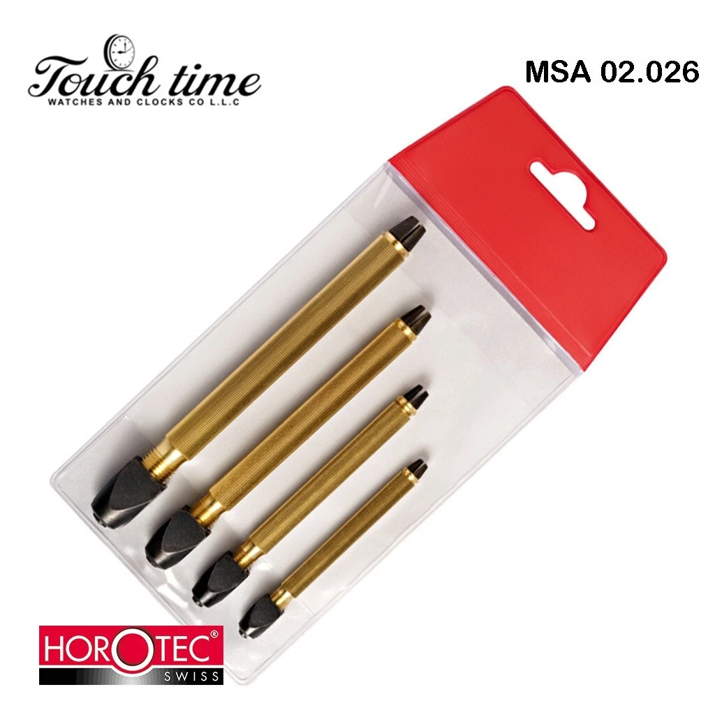 HOROTEC MSA02.026, Assortment of 4 Pin Vices MSA02.001-02, -04, -06 and -08. thumbnail 2