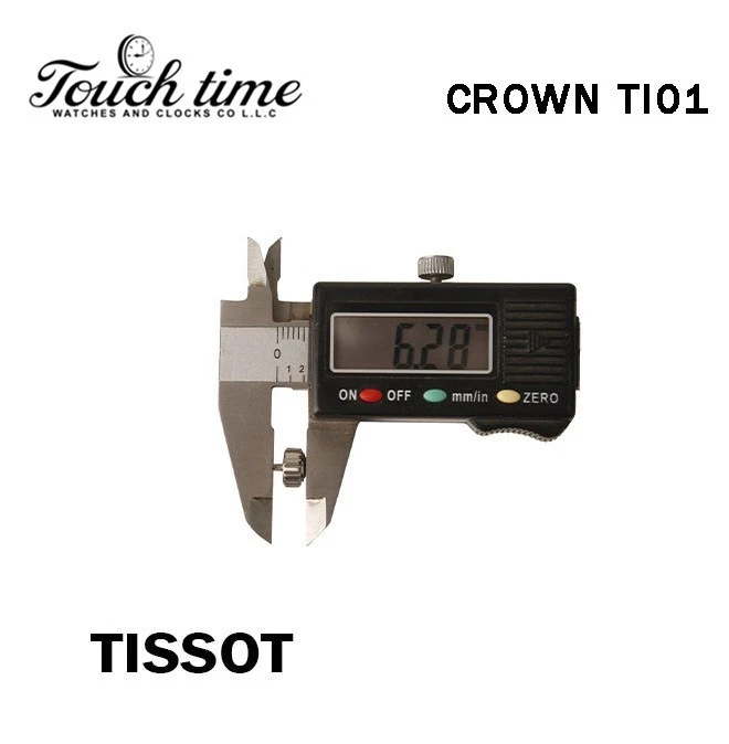 TISSOT Swiss Watch Crown Silver -Diameter:7.43mm #TI01. thumbnail 4