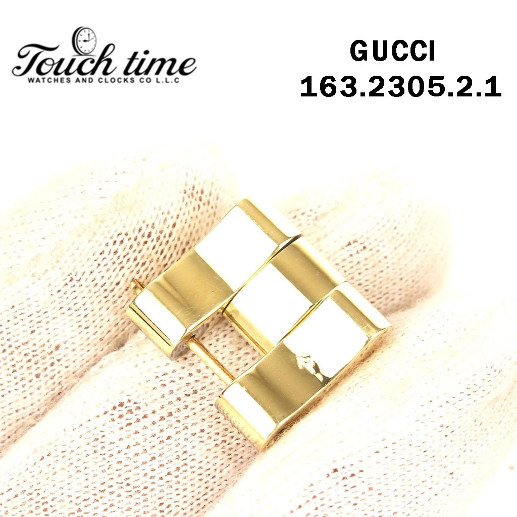GUCCI 2305L-Size:16mm-Bracelet Link-Gold-Watch Number: GUCCI 163.2305.2.1. thumbnail 4