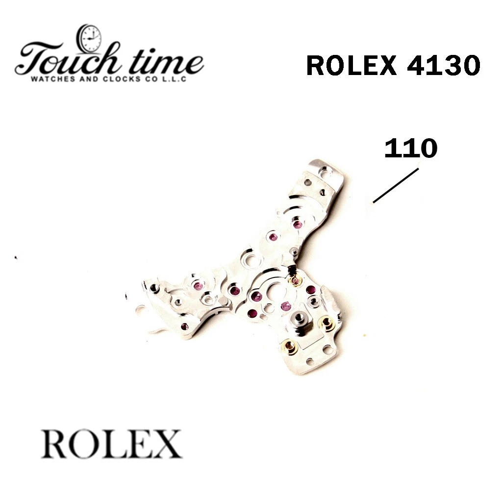 ROLEX 4130-Swiss Made -Daytona Train Wheel Bridge-Part Number:110-Silver Color. thumbnail 2