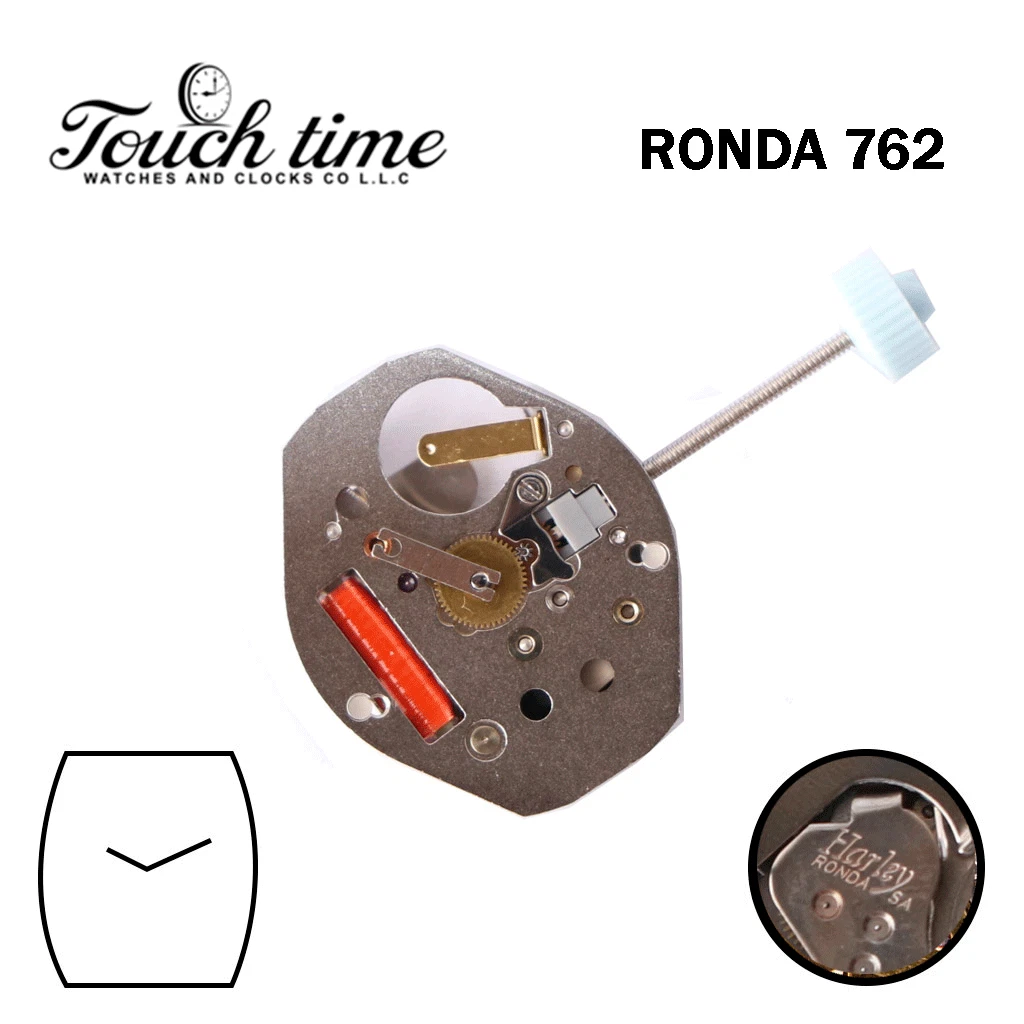 Ronda 762 حركة سويسرية,2 عقارب ,أبيض حركة ,مقاس 3.57mm . thumbnail 2