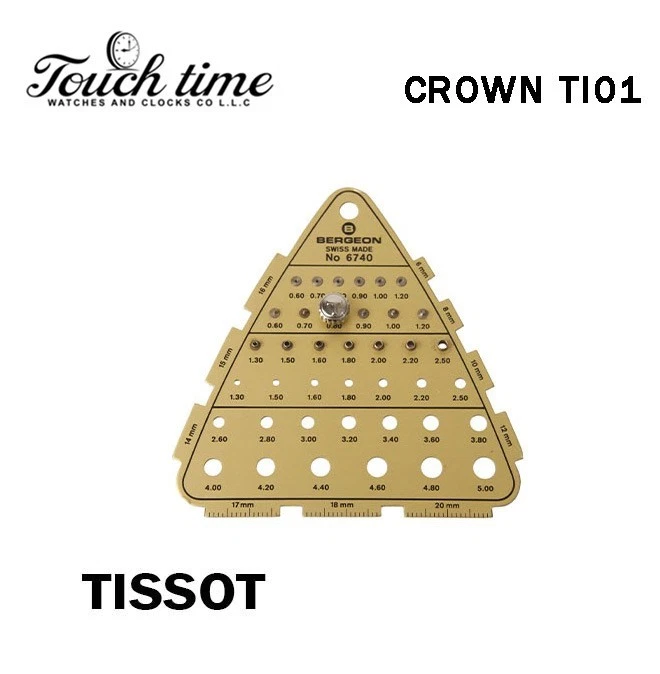TISSOT Swiss Watch Crown Silver -Diameter:7.43mm #TI01. thumbnail 7